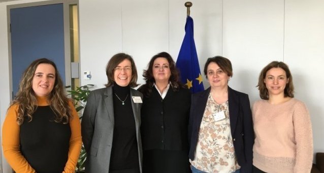 EWL's President and Vice-Presidents meet Commissioner for Equality Helena Dalli to discuss women's rights in Europe and the upcoming EU strategy on equality between women and men
