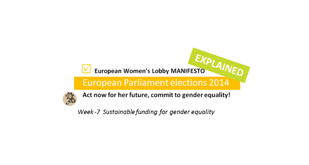 Week -7: Sustainable funding for gender equality