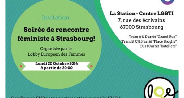 Participez à notre soirée de rencontre et d'échanges féministes à Strasbourg !