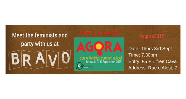 AGORA welcoming & fundraising party in Brussels - Thursday 03.09.2015 - 7.30pm